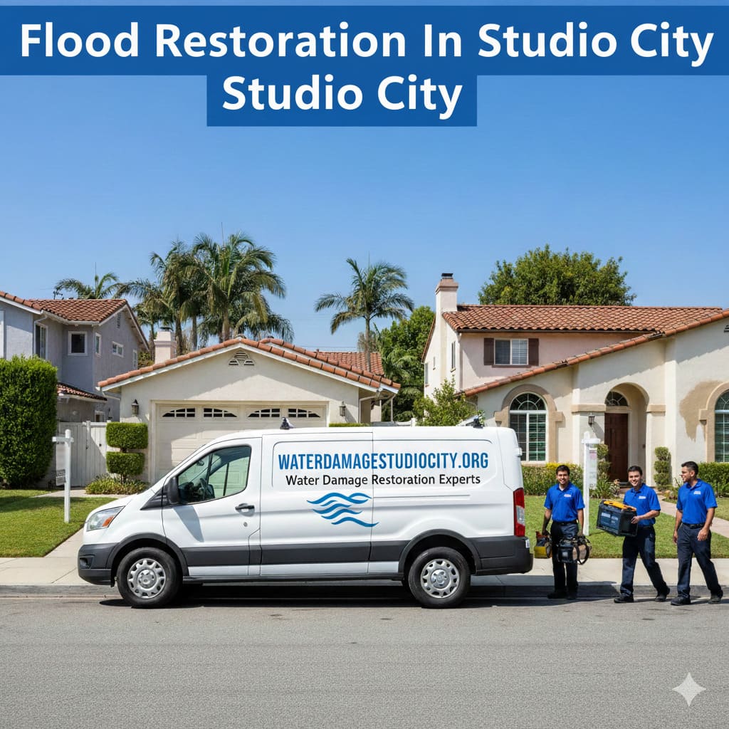 Flood restoration in Studio City home